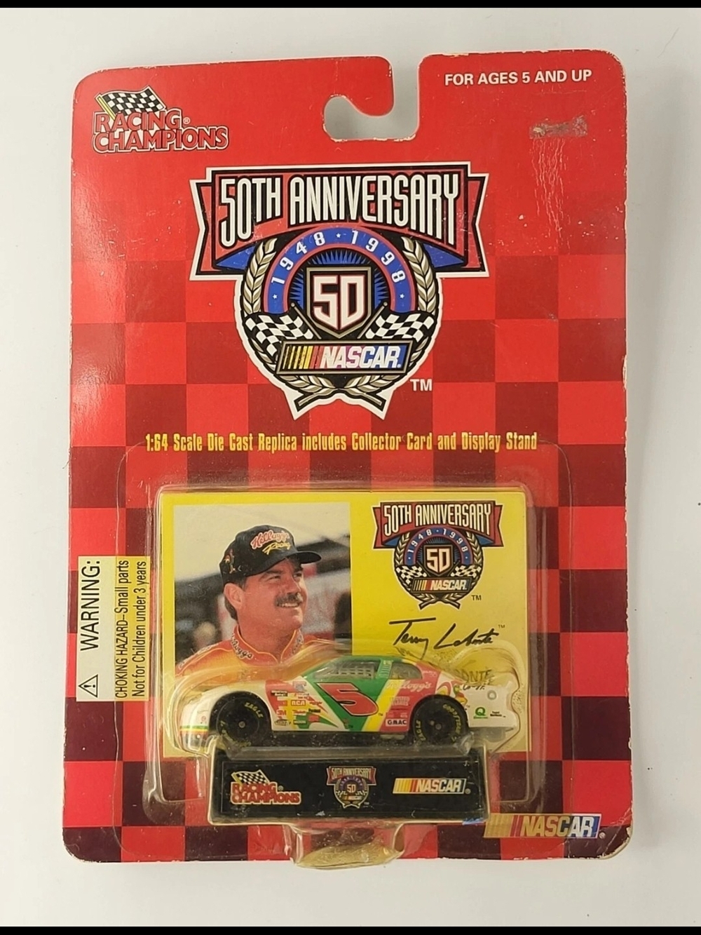Nascar 1998 Terry Labonte Kellogs Corny Stock Car #5 Racing Champions 50th Anniv